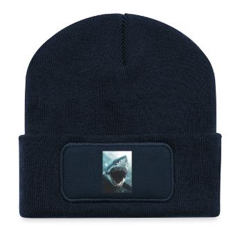 Sharks Shark - Recycled Patch Beanie - french navy - Front