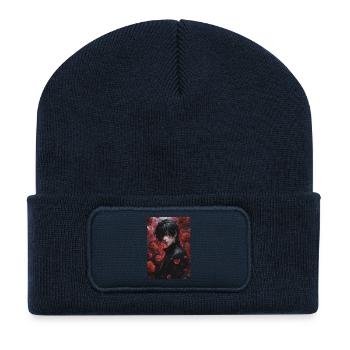Black Pink Kings - Recycled Patch Beanie - french navy - Front