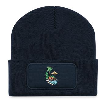 Slow days - Recycled Patch Beanie - french navy - Front