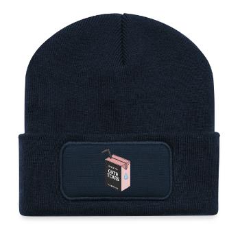 100% Bitter Goth Tears Box - Recycled Patch Beanie - french navy - Front