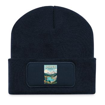 Erleben Sie Mountain Adventure und Jasper in Kanada - Recycelte Patch Beanie - French Navy - Vorne