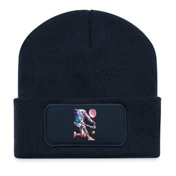 Tennisspieler - Recycelte Patch Beanie - French Navy - Vorne