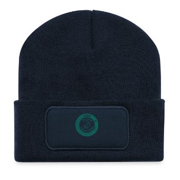 1989 - Beanie recyclé à patch - bleu marine - Devant
