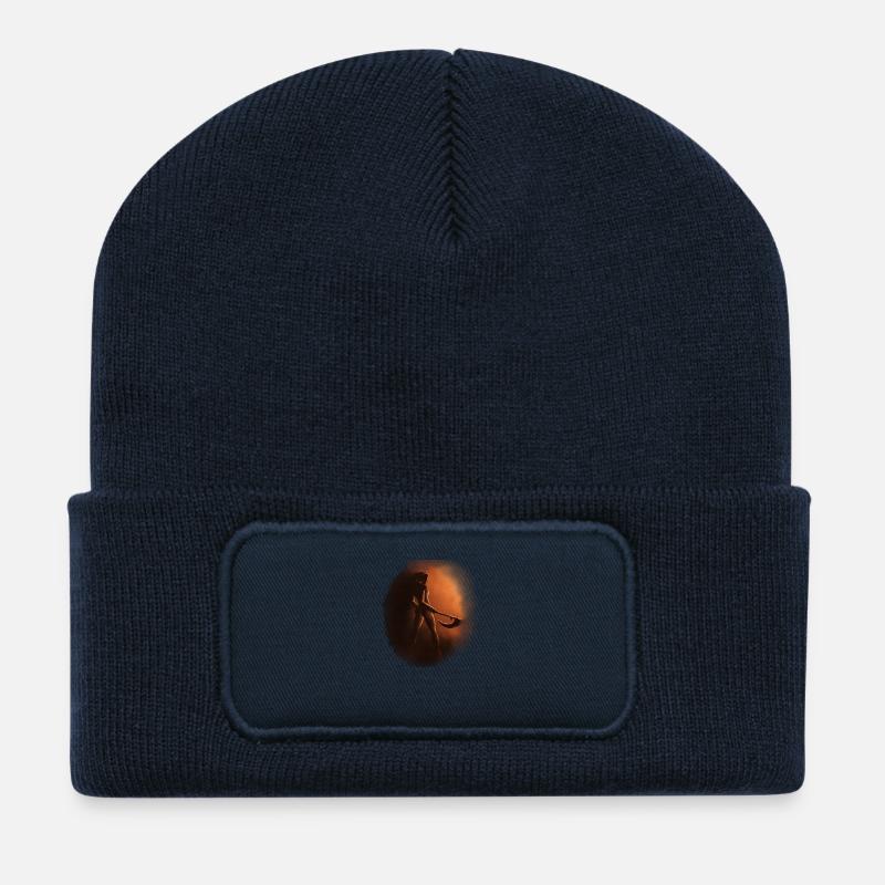 Tod Sensenfrau Gothic - Recycelte Patch Beanie - French Navy
