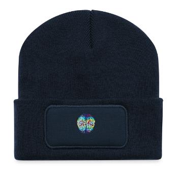 LSD Brain - Recycled Patch Beanie - french navy - Front