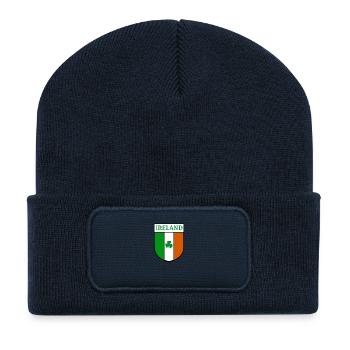 ireland hemblem - Beanie recyclé à patch - bleu marine - Devant