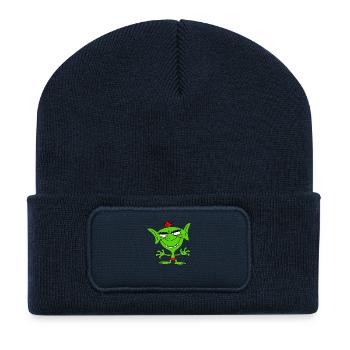 green goblin - Recycelte Patch Beanie - French Navy - Vorne