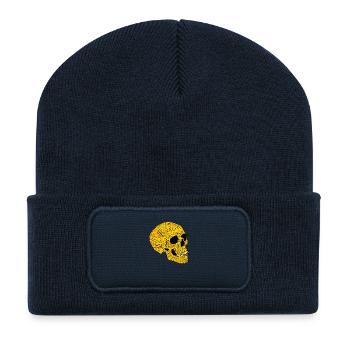 YellowSkull - Recycled Patch Beanie - french navy - Front