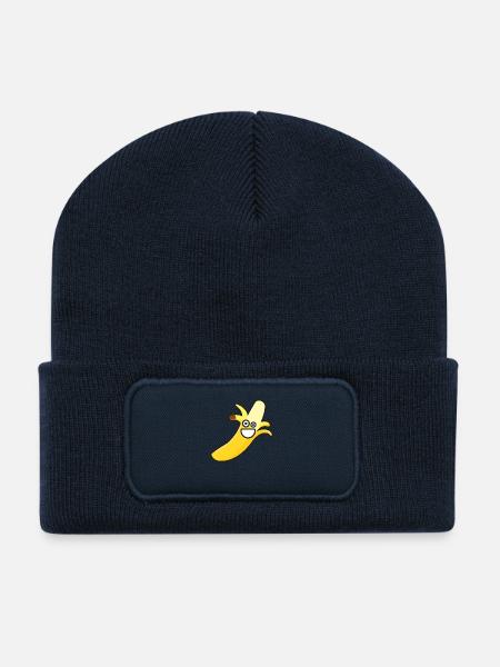 Banane - Recycelte Patch Beanie - French Navy