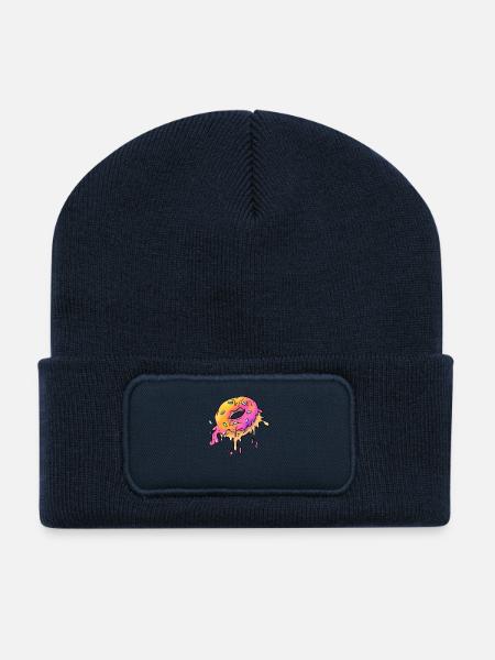 Grime Donut - Recycled Patch Beanie - french navy