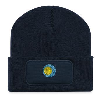 Palau Mandala de coeur Amour Belau - Beanie recyclé à patch - bleu marine - Devant
