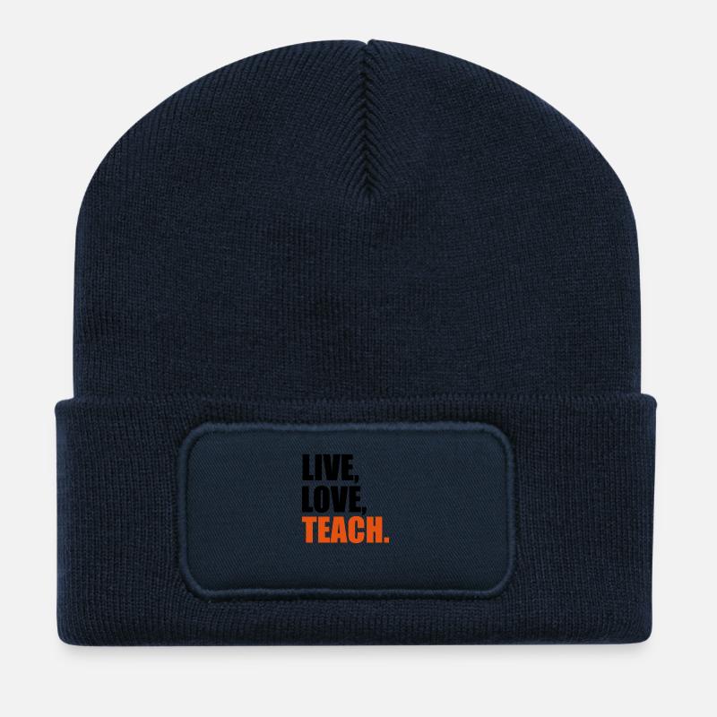 Lehrer - Recycelte Patch Beanie - French Navy