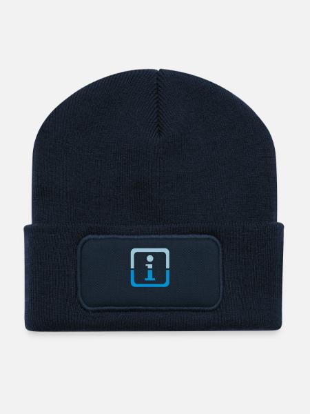 Info 30 - Recycelte Patch Beanie - French Navy