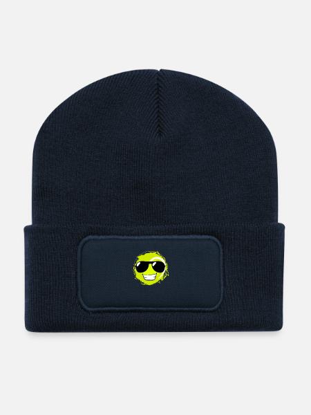 Tennis Ball Cool Lustig - Recycelte Patch Beanie - French Navy