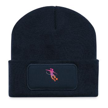 soccer female de - Recycelte Patch Beanie - French Navy - Vorne