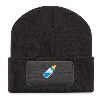 Baby bottle - Recycled Patch Beanie - dark grey - Front