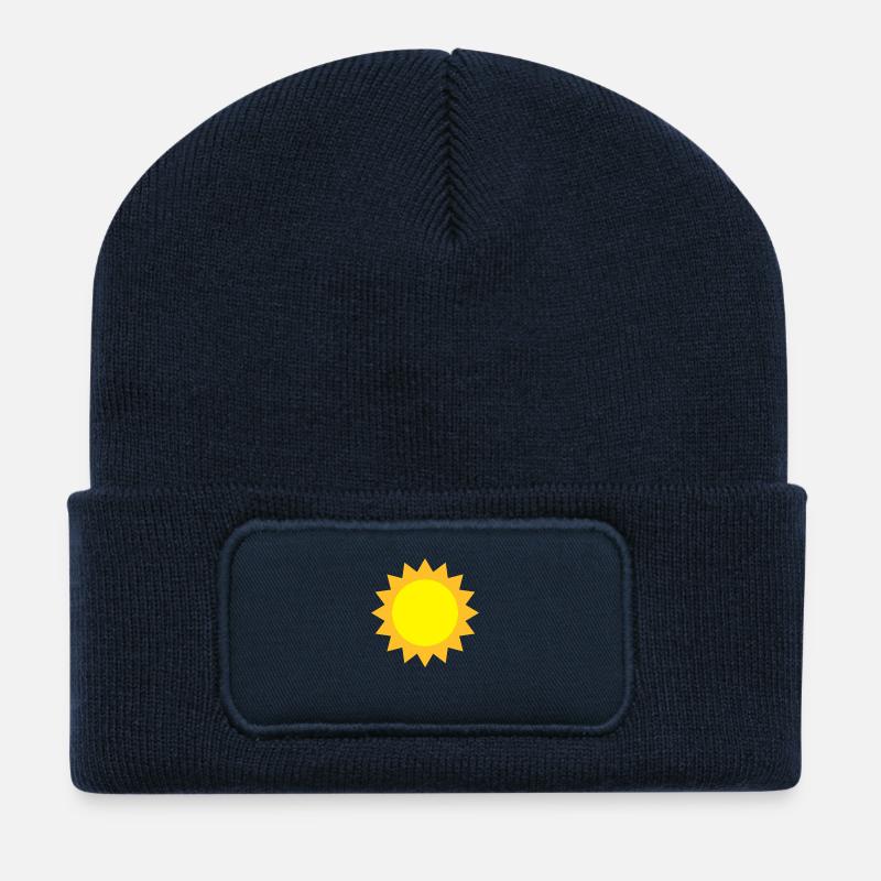 Sonne - Recycelte Patch Beanie - French Navy