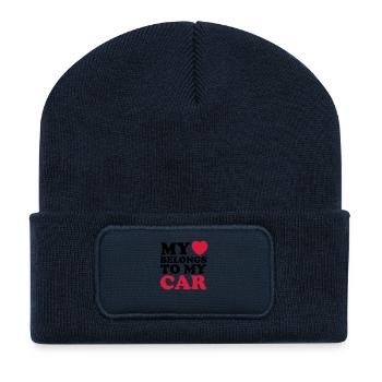 MHBTM car - Recycelte Patch Beanie - French Navy - Vorne