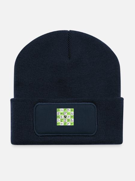 Vegan-Bingo - Recycelte Patch Beanie - French Navy