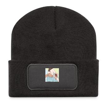 Ice-cream Summer - Recycelte Patch Beanie - Dunkelgrau - Vorne
