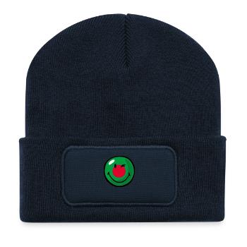 Smiley Flag Bangladesh - Recycled Patch Beanie - french navy - Front