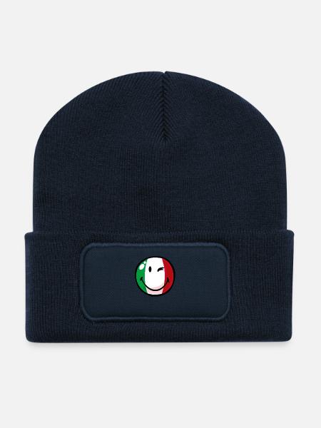 Smiley Italy - Recycled Patch Beanie - french navy