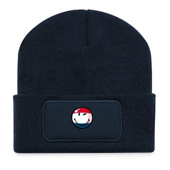 Smiley Netherlands - Recycled Patch Beanie - french navy - Front