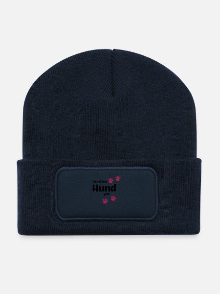 Die Mit Dem Hund Geht - Edition Colored Paw - Recycelte Patch Beanie - French Navy