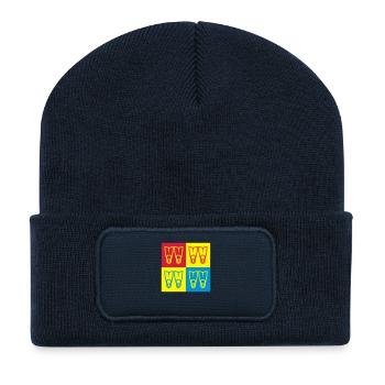 Plongée Sous-Marine / Plongeur / Diver / Natation - Beanie recyclé à patch - bleu marine - Devant