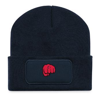 tuerkei_faust_2 - Recycelte Patch Beanie - French Navy - Vorne