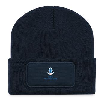Sea Scout Laws Oath - Recycled Patch Beanie - french navy - Front