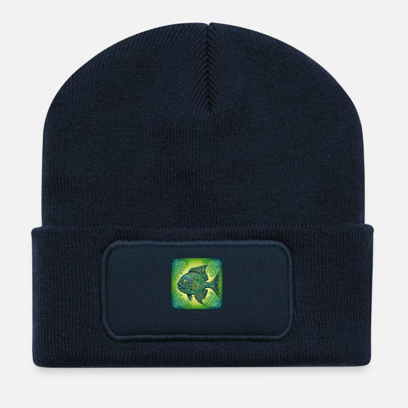 Fischer fisch Fisch - Recycelte Patch Beanie - French Navy