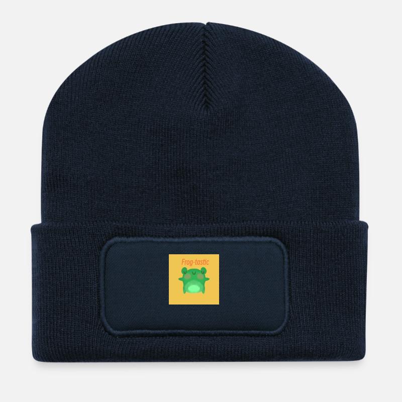 Frog-tastic - Recycelte Patch Beanie - French Navy