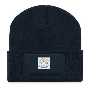 Poisson d'Avril - Tag des Fisches im April! - Recycelte Patch Beanie - French Navy - Vorne