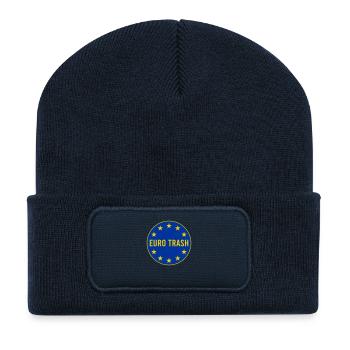 Corbeille de l’euro - Beanie recyclé à patch - bleu marine - Devant