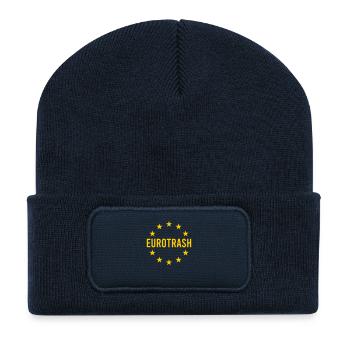 Eurotrash - Recycelte Patch Beanie - French Navy - Vorne