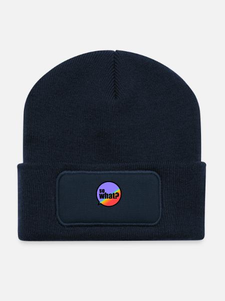 SoWhat? - Recycled Patch Beanie - french navy