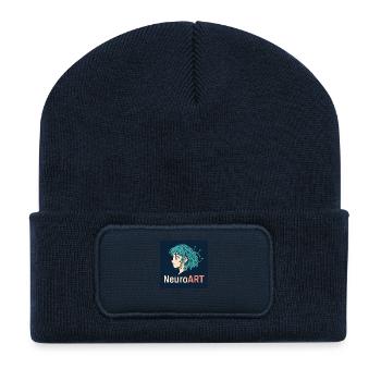 file 000000009a8c6246a2420084d353f3a8 1 - Recycled Patch Beanie - french navy - Front