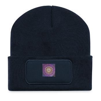 Mandala - Recycelte Patch Beanie - French Navy - Vorne