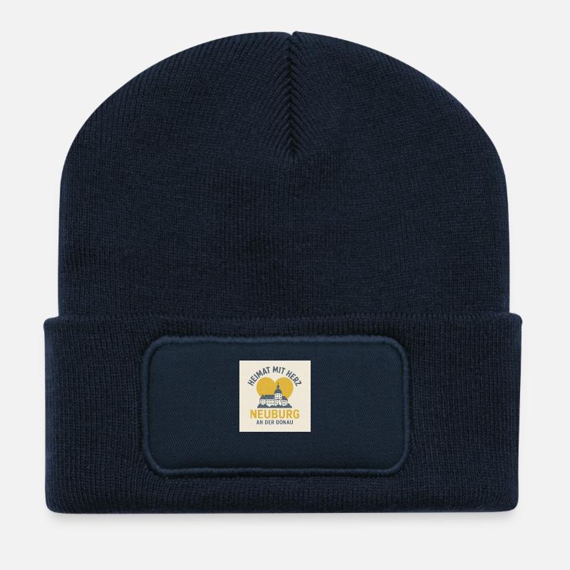 Heimat mit Herz Neuburg an der Donau - Recycelte Patch Beanie - French Navy