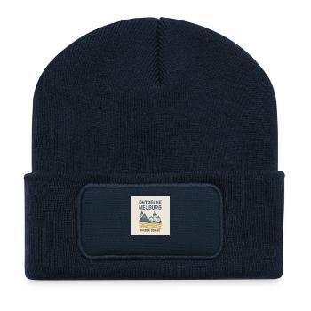 Entdecke Neuburg an der Donau - Recycelte Patch Beanie - French Navy - Vorne