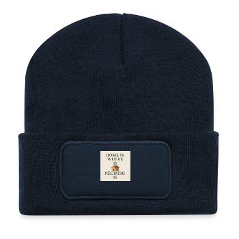 Home is where Neuburg is - Recycelte Patch Beanie - French Navy - Vorne