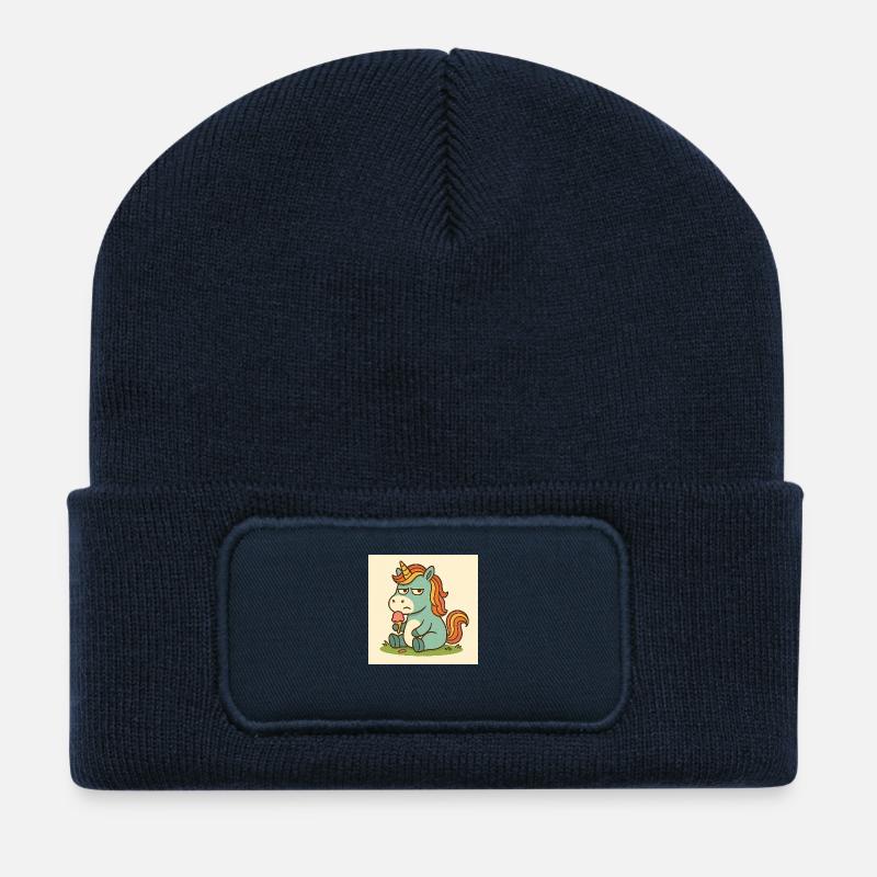 Einhorn - Recycelte Patch Beanie - French Navy