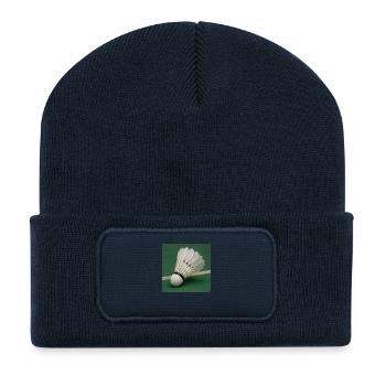 Sport - Badminton - Beanie recyclé à patch - bleu marine - Devant