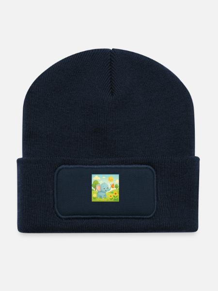 Elefant - Recycelte Patch Beanie - French Navy