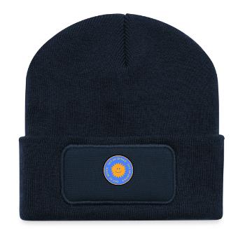 Picsart 25 06 17 15 36 55 755 - Beanie recyclé à patch - bleu marine - Devant