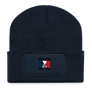 French Windsurf Club Flag Tee - Recycelte Patch Beanie - French Navy - Vorne