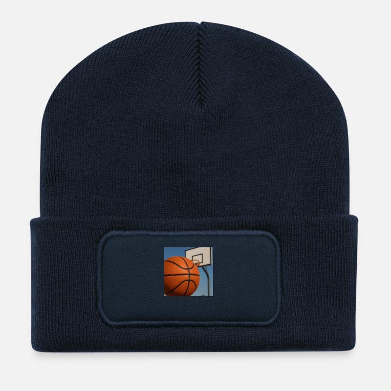 Sports - Basketball - Beanie recyclé à patch - bleu marine