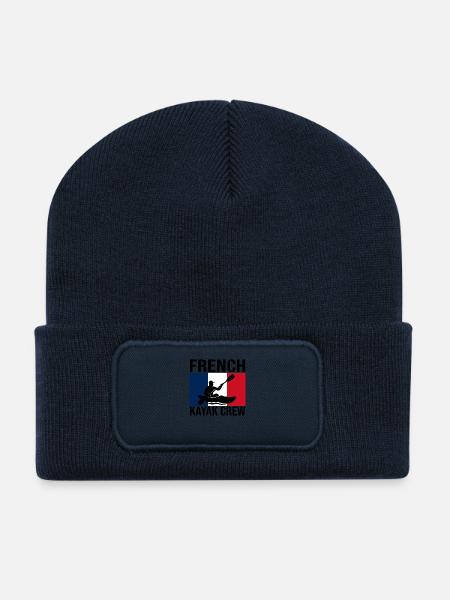 Chemise de kayak French Kayak Crew - Beanie recyclé à patch - bleu marine