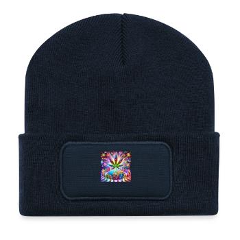 37 - Recycelte Patch Beanie - French Navy - Vorne